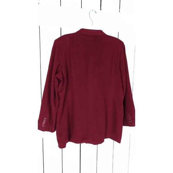 Vintage Barrie Pace dark red camel hair wool blazer jacket/16 - Picture 6 of 6